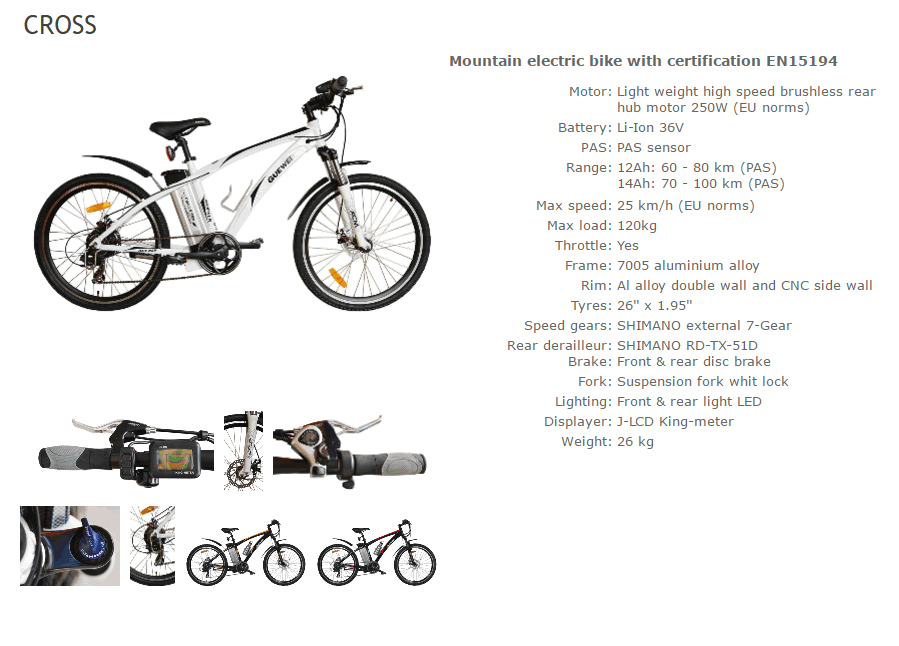 Cross Electric bicycle 