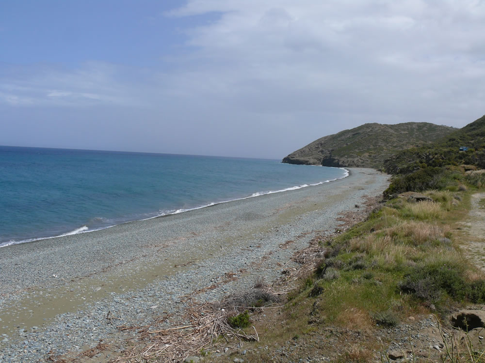 At Pyrgos tis Tyllirias coast